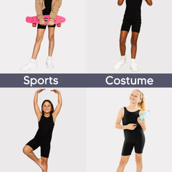 Teamwear Girl's Cotton Tank Biketard | Size 4 to 14