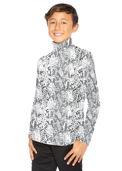 Oh So Soft Boy's Long Sleeve Poly Spandex Turtleneck