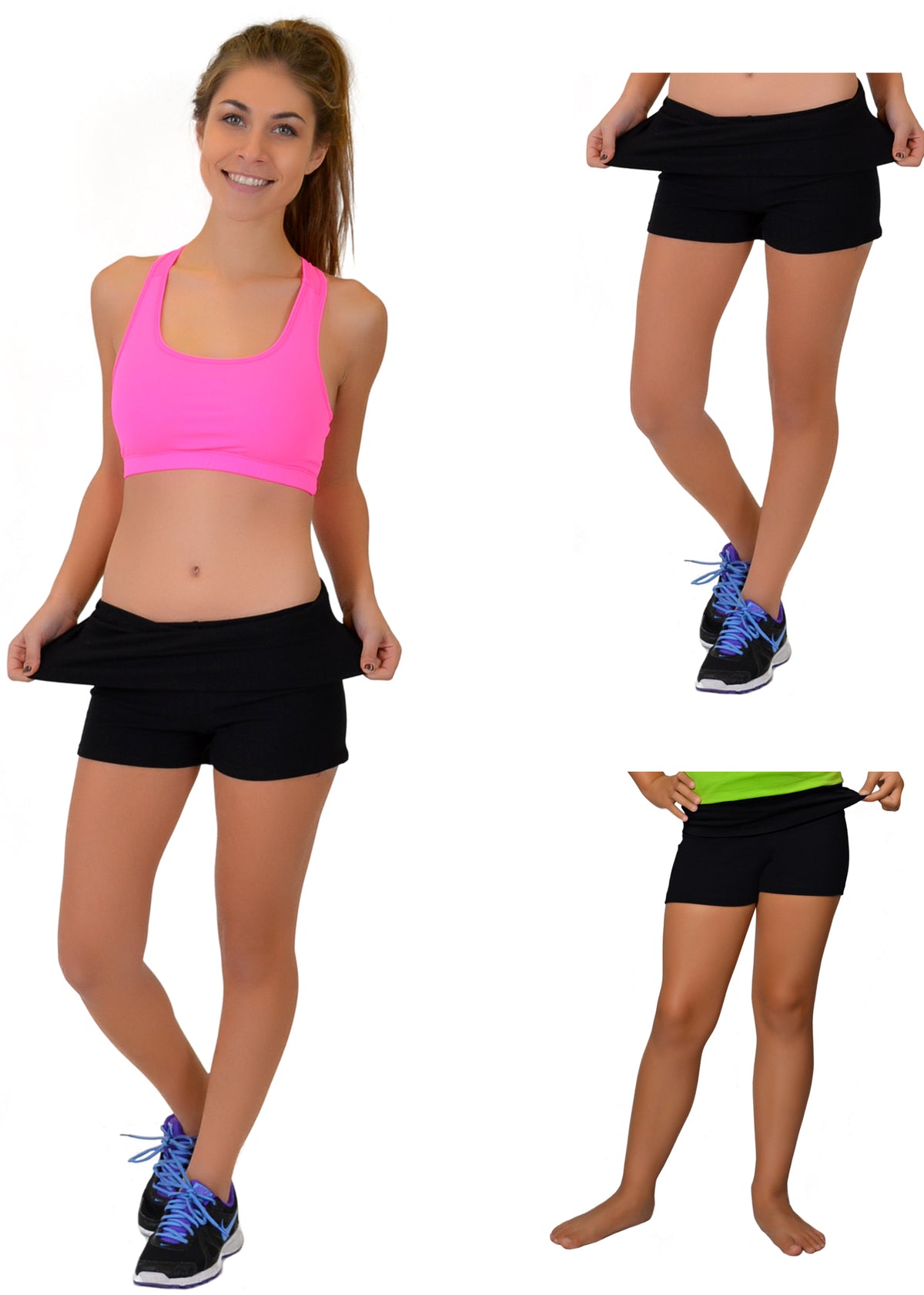 Women's Teamwear Foldover Yoga Shorts