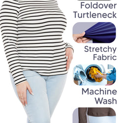 Women's and Plus Regular Turtleneck | Small to 5X