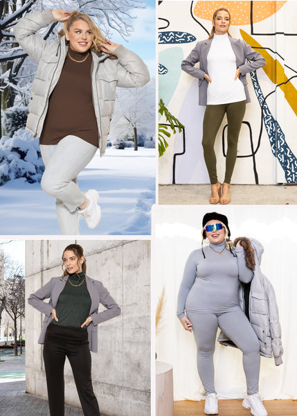 Women's and Plus Regular Turtleneck | Small to 5X