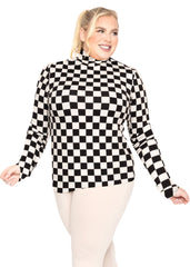 Women's Plus Size Regular Turtleneck