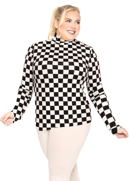 Women's Plus Size and Regular Long Sleeve Turtleneck