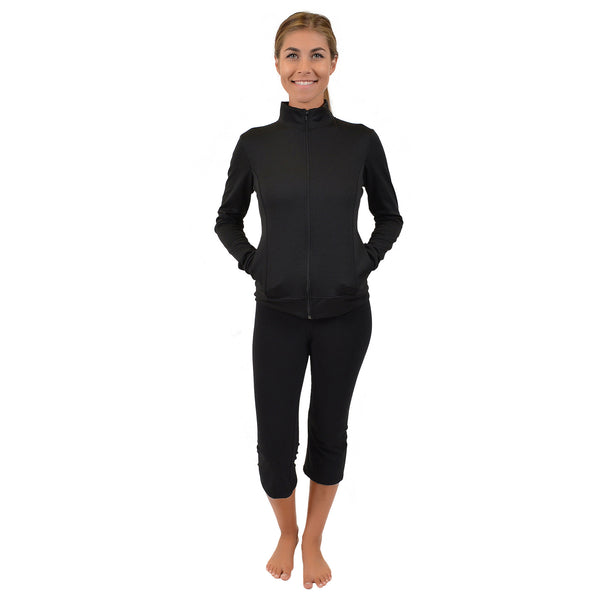 Teamwear Techno Poly/Spandex Cadet Warm Up Jacket