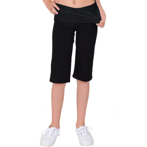 Teamwear Foldover CAPRI Yoga Pants
