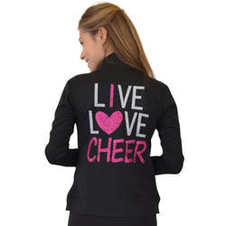Teamwear Rayon Live Love Cheer Warm Up Jacket