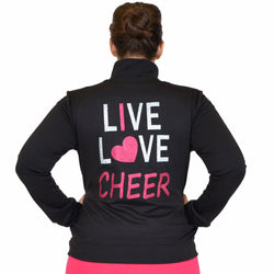 Teamwear Rayon Live Love Cheer Warm Up Jacket