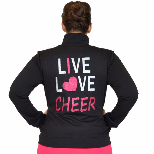 Teamwear Rayon Live Love Cheer Warm Up Jacket