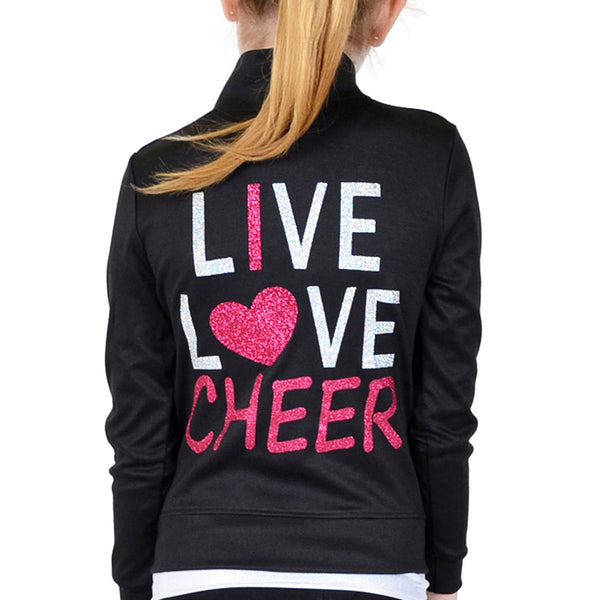 Teamwear Rayon Live Love Cheer Warm Up Jacket