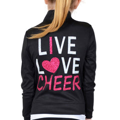 Teamwear Rayon Live Love Cheer Warm Up Jacket
