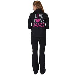 Teamwear Rayon Live Love Dance Warm Up Jacket