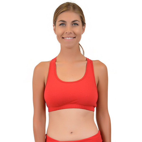 Teamwear Racerback Cotton Sports Bras